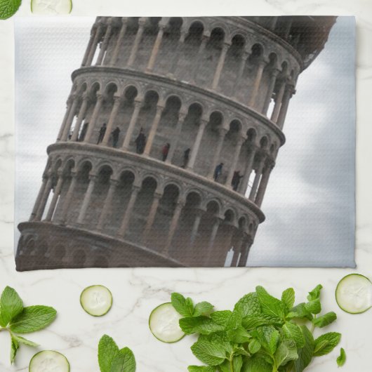 Schiefer Turm von Pisa Handtuch (Gefaltet)
