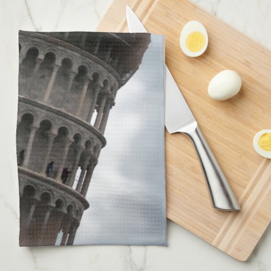 Schiefer Turm von Pisa Handtuch (Viertel Falte)