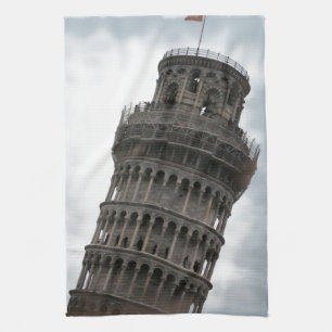 Schiefer Turm von Pisa Handtuch