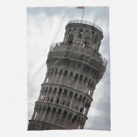 Schiefer Turm von Pisa Handtuch (Vertikal)