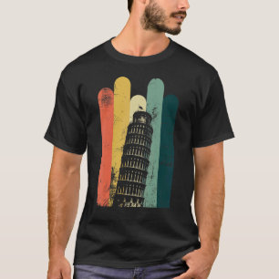 Schiefer Turm von Pisa Italien Gebäude Sehenswürdi T-Shirt