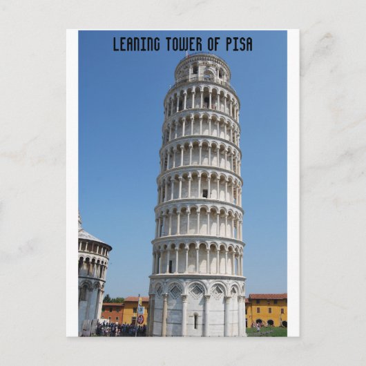 Schiefer Turm von Pisa Italien Postkarte (Vorderseite)