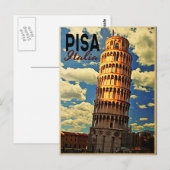 Schiefer Turm von Pisa Italien Postkarte (Vorne/Hinten)