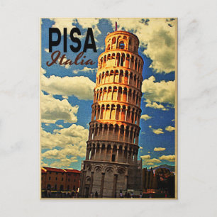 Schiefer Turm von Pisa Italien Postkarte