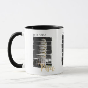 Schiefer Turm von Pisa Italien Vintage Retro Souve Tasse