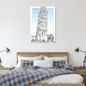 Schiefer Turm von Pisa Leinwanddruck (Insitu (Schlafzimmer))