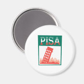 Schiefer Turm von Pisa Magnet (Vorderseite/Rückseite)