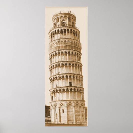 Schiefer Turm von Pisa Poster (Vorne)
