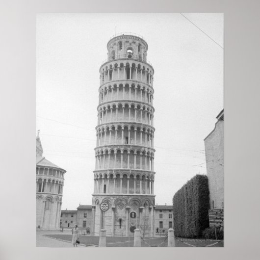 Schiefer Turm von Pisa Poster (Vorne)