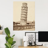Schiefer Turm von Pisa Poster (Heimbüro)