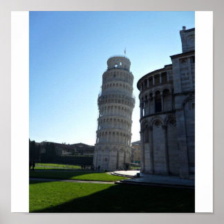 Schiefer Turm von Pisa Poster