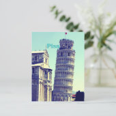 Schiefer Turm von Pisa Postkarte (Stehend Vorderseite)