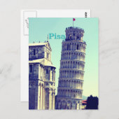 Schiefer Turm von Pisa Postkarte (Vorne/Hinten)