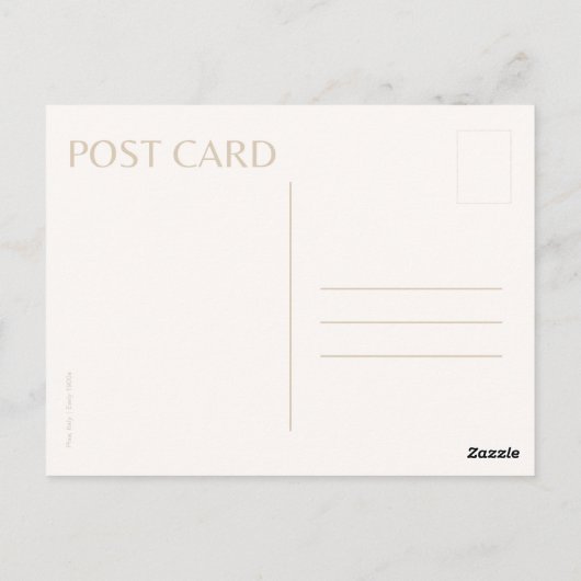 Schiefer Turm von Pisa Postkarte (Rückseite)