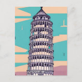 Schiefer Turm von Pisa Postkarte (Vorderseite)