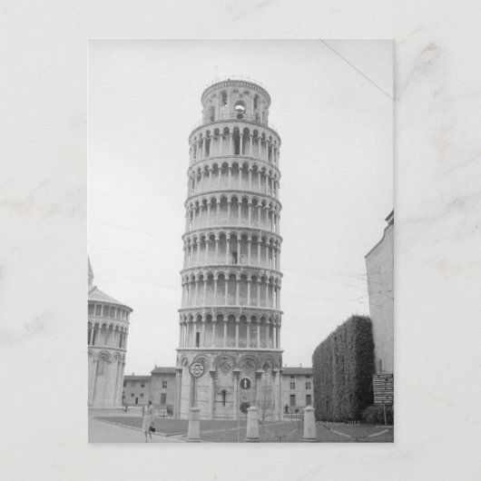 Schiefer Turm von Pisa Postkarte (Vorderseite)