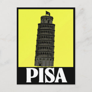 Schiefer Turm von Pisa Postkartendesign Postkarte
