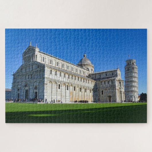 Schiefer Turm von Pisa und Dome italienische Sehen Puzzle (Horizontal)