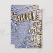 Schiefer Turm von Pisa von Mirsat Karabel Einladung (Vorne/Hinten)