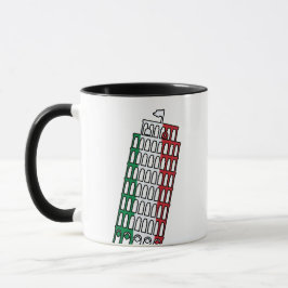 Schiefer Turm von Pisa Wappen Tasse