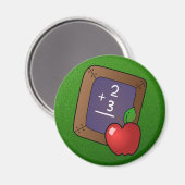 Schiefer und Apfel Magnet (Vorderseite/Rückseite)