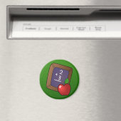 Schiefer und Apfel Magnet (In Situ (Geschirrspüler))