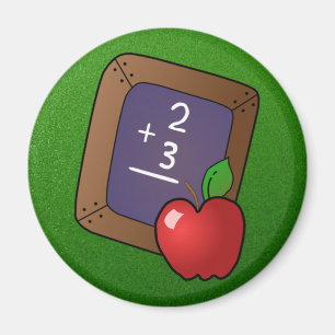 Schiefer und Apfel Magnet