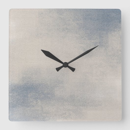Schiefer und Tauben Abstrakte Wall-Uhr Quadratische Wanduhr (Vorderseite)