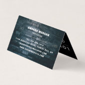 Schiefer Wand, moderne Art Doppeltreue Visitenkarten (Rückseite)
