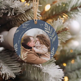 Schiefer | Winterlaurel Foto Keramik Ornament