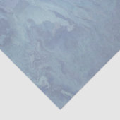 Schieferblau Ozeanwelle Kalk Wasser Seidenpapier (Detail)