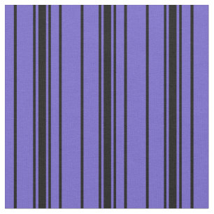 Schieferblau und schwarze Linien Stoff