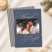 Schieferblau Verheiratet und Hell Foto Weihnachten