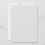 Schieferblaue künstlerische botanische Hochzeit Einladung (Rückseite)