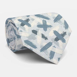 Schieferblaues Faux-Seide Abstrakter Designer-St Krawatte