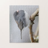 Schieferfarbener, dunkel-Mit Augen Junco auf der B Puzzle (Vertikal)