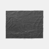 Schieferglitzern Hintergrund schwarze Schieferstru Fleecedecke (Vorderseite (Horizontal))