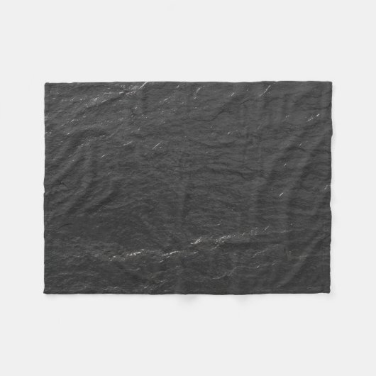 Schieferglitzern Hintergrund schwarze Schieferstru Fleecedecke (Vorderseite (Horizontal))
