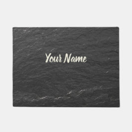 Schieferglitzern Hintergrund schwarze Schieferstru Fußmatte