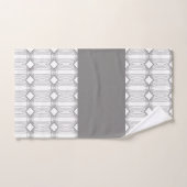 Schiefergrau weiß und schwarz modern badhandtuch set (Handtuch)