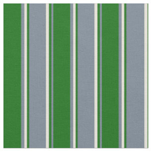 Schiefergraue, dunkelgrüne und beige Linien Muster Stoff
