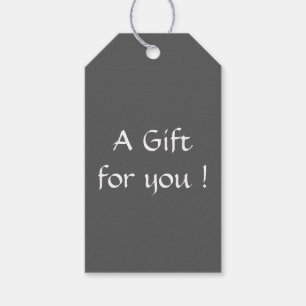 Schiefergraue Geschenkanhänger