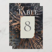 Schiefergraue Goldwirkung Tischnummer (Vorne/Hinten)