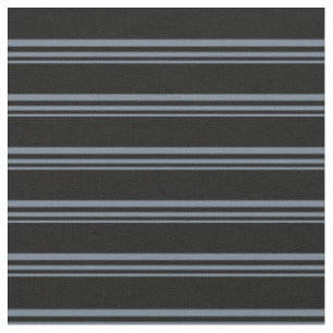 Schiefergraue und schwarze Linien/Streifen-Muster Stoff