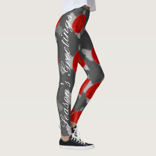Schiefergraue WeihnachtsLeggings Leggings