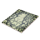 Schiefergrauer Bärenkub Flora Wald Natur Fliese (Seite)