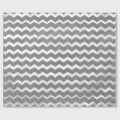 Schiefergraues Zickzack Muster Geschenkpapier (Flach)