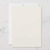 Schieferrote Hochzeit mit Blättern Einladung (Rückseite)
