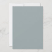 Schieferrote Mohn-Hochzeit Einladung (Rückseite)