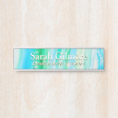 Schieferwasser Alkohol Alkohol Tinte Art Desk Türschild (Vorderseite )